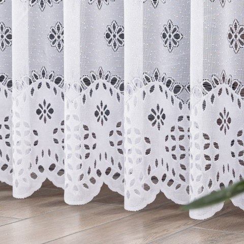 Firanka żakardowa na metry 018999 wysokość 250 cm kolor biały
