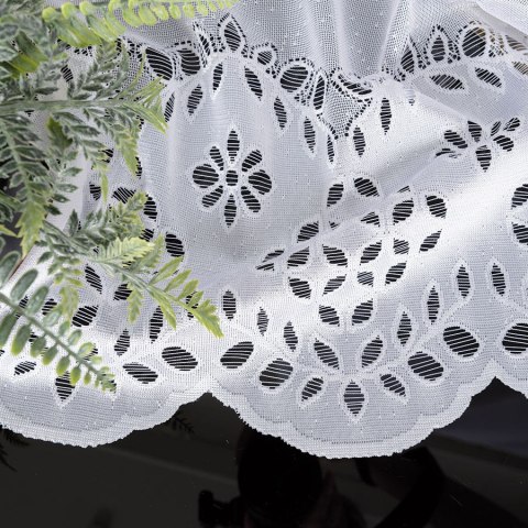 Firanka żakardowa na metry 018999 wysokość 250 cm kolor biały