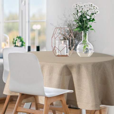 OBRUS STELLA 1 FI 180 CM ZŁOTY