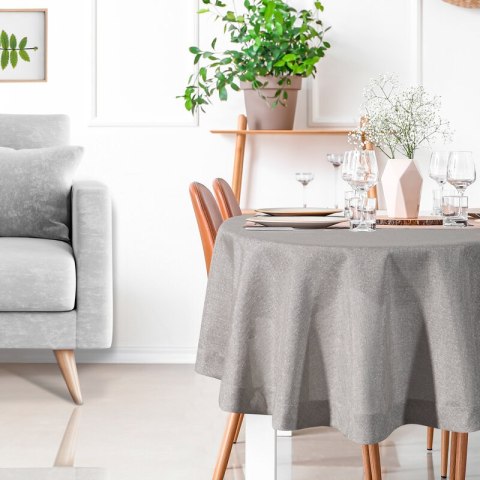 OBRUS STELLA 2 O 150 CM SREBRNY