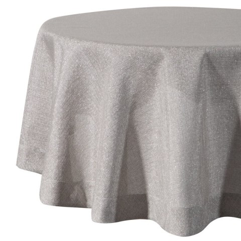 OBRUS STELLA 2 O 180 CM SREBRNY