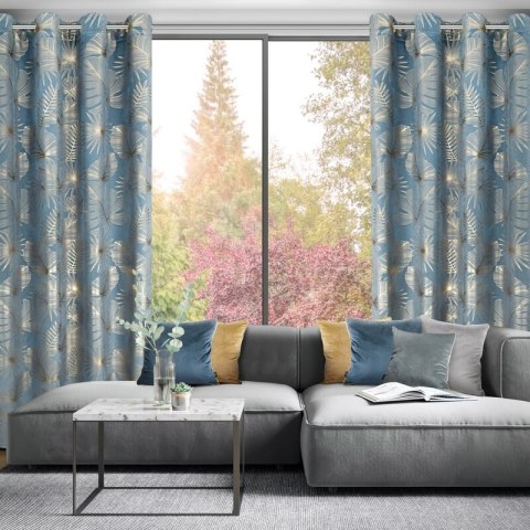 ZASŁONA GOTOWA ARIA 135 X 250 CM NIEBIESKI