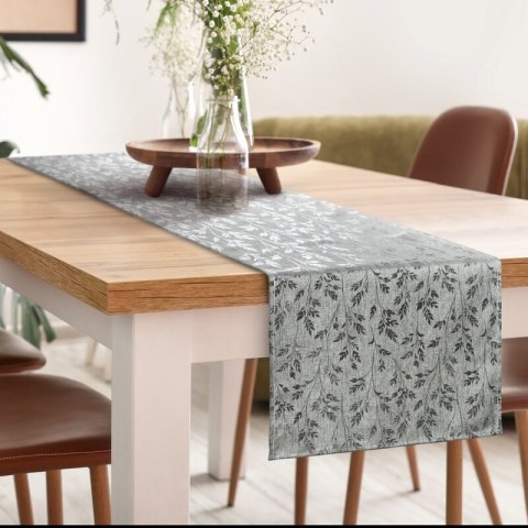 OBRUS SIMONA 140 X 260 CM SREBRNY