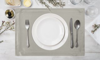 OBRUS MELINDA 30 X 40 CM SREBRNY