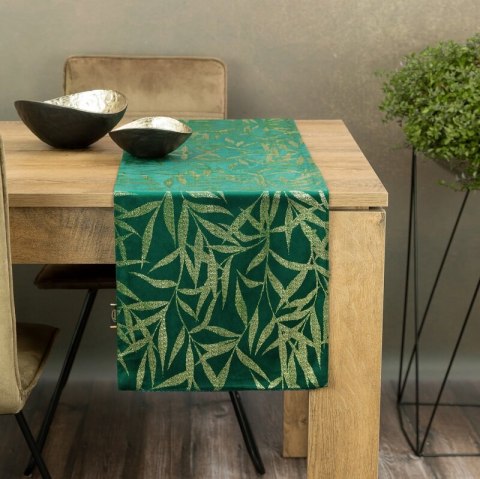 OBRUS BLINK 15 35 X 220 CM CIEMNOZIELONY