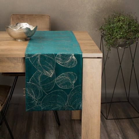 OBRUS BLINK 16 35 X 140 CM CIEMNOTURKUSOWY
