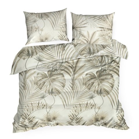 KOMPLET POŚCIELI BAWEŁNIANEJ NINA 160 X 200 CM BEŻOWY