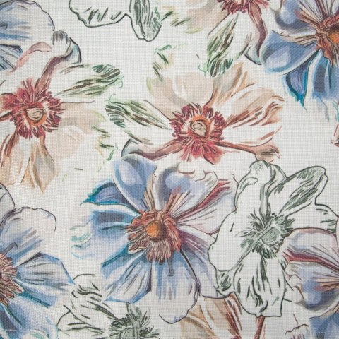 OBRUS FLORE 7 40 X 140 CM BIAŁY