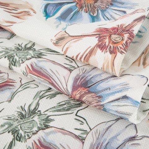 OBRUS FLORE 7 40 X 140 CM BIAŁY