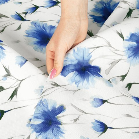 CHABRY Tkanina dekoracyjna NINA WODOODPORNA, 160cm, kolor 001 niebieski D00239/NIW/001/160000/1