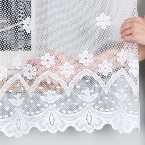 Firanka żakardowa na metry 004421 wysokość 170 cm kolor biały