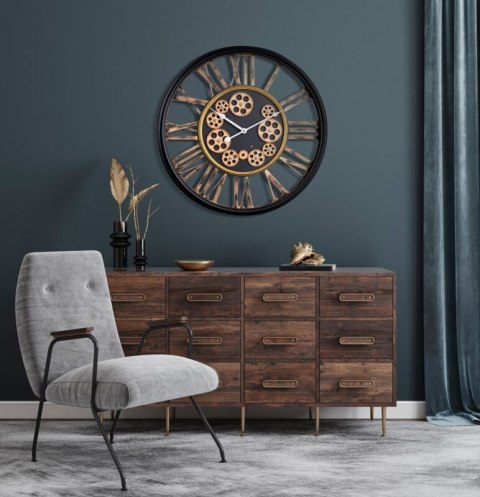 ZEGAR DEKORACYJNY 19 54 X 9 X 54 CM CZARNY