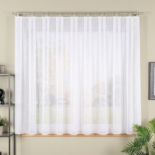 Firanka fantazyjna z ołowianką na metry 021102 wysokość 160 cm kolor biały