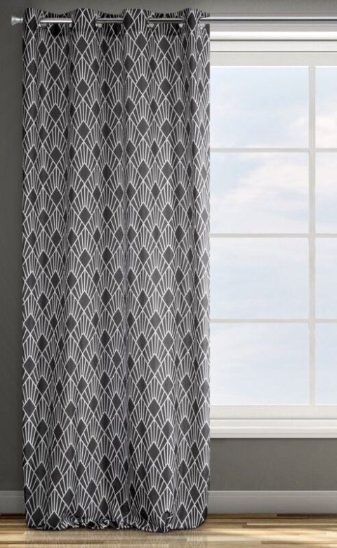 ZASŁONA GOTOWA D91 IDA 140 X 250 CM STALOWY