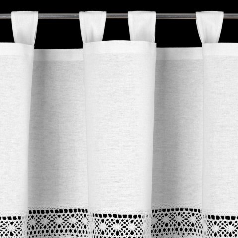 FIRANA GOTOWA MADDELINE NA SZELKACH 150 X 35 CM BIAŁY