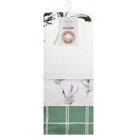 KOMPLET RĘCZNIKÓW KUCHENNYCH LAVENDER 50 X 75 CM FIOLETOWY