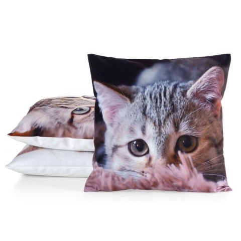 POSZEWKA ANIMAL 75 45 X 45 CM BIAŁY