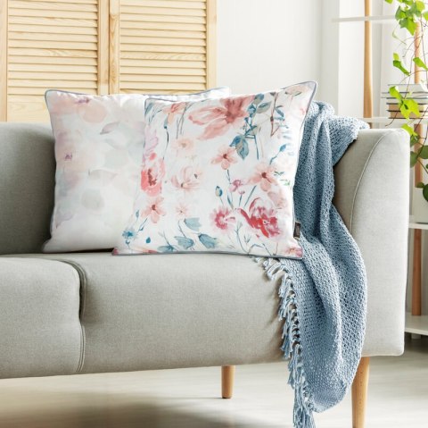 POSZEWKA VELVET 156 45 X 45 CM BIAŁY