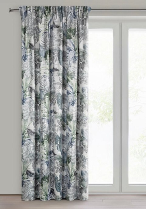 ZASŁONA GOTOWA DAVOS 2 NA TAŚMIE 140 X 270 CM BIAŁY