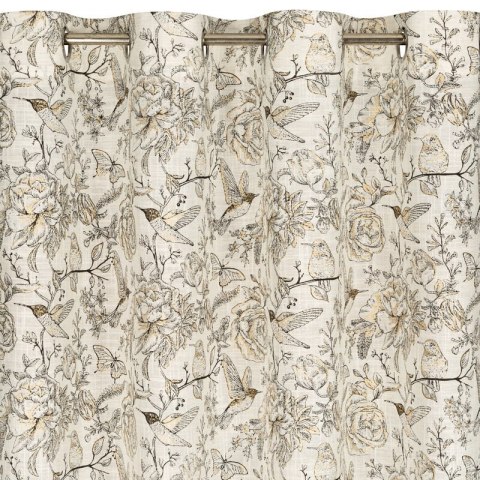 ZASŁONA GOTOWA LUCINA 140 X 250 CM SREBRNY