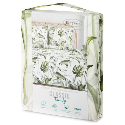KOMPLET POŚCIELI BAWEŁNIANEJ ELLEN 140 X 200 CM ZIELONY
