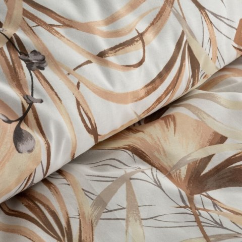 KOMPLET POŚCIELI BAWEŁNIANEJ POLA 140 X 200 CM BIAŁY