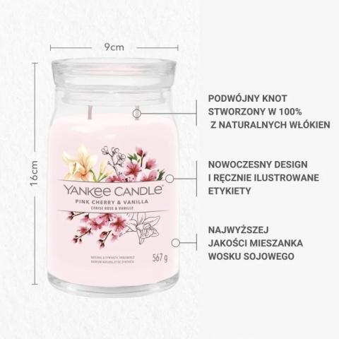 Świeca duża PINK CHERRY & VANILLA Świeca duża PINK CHERRY & VANILLA