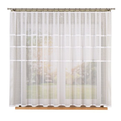 Firanka żakardowa na metry 115065 wysokość 160 cm kolor biały