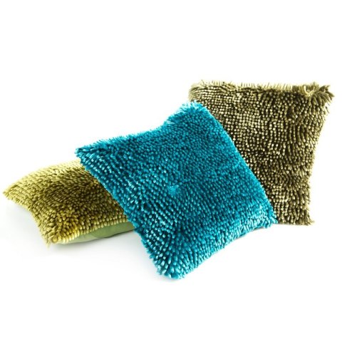 POSZEWKA SHAGGY 1 40 X 40 CM BEŻOWY