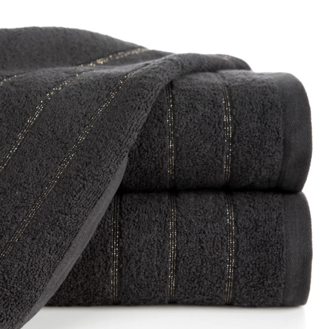 Ręcznik bawełniany DALI 70x140 cm kolor czarny