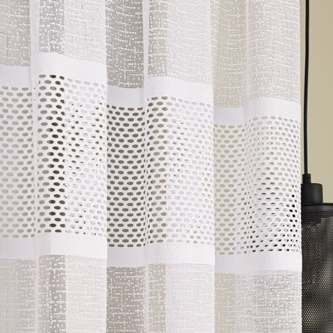 Firanka żakardowa na metry 115065 wysokość 180 cm kolor biały