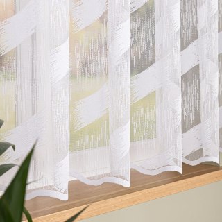 Firanka żakardowa na metry 107307 wysokość 160 cm kolor biały