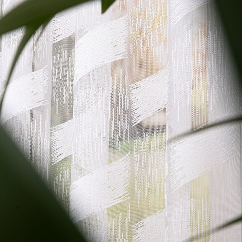 Firanka żakardowa na metry 107307 wysokość 160 cm kolor biały