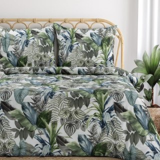 KOMPLET POŚCIELI BAWEŁNIANEJ DAVOS 140 X 200 CM ZIELONY