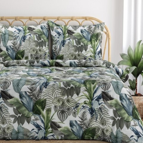 KOMPLET POŚCIELI BAWEŁNIANEJ DAVOS 140 X 200 CM ZIELONY
