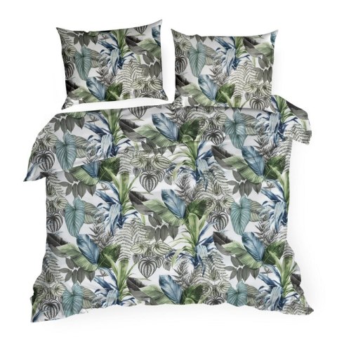 KOMPLET POŚCIELI BAWEŁNIANEJ DAVOS 140 X 200 CM ZIELONY