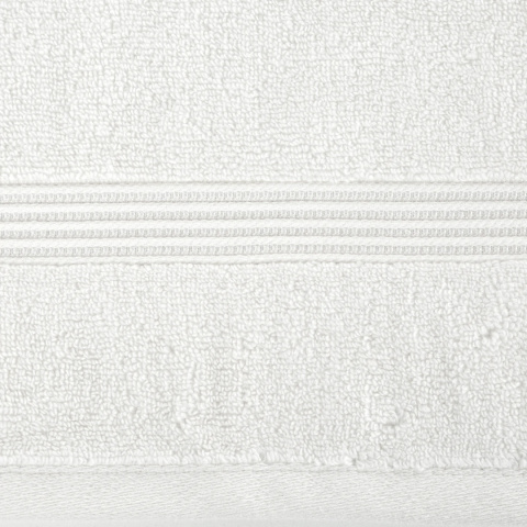 Ręcznik z bawełny i modalu MOLLY 50x90 cm kolor biały