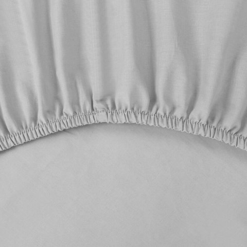 PRZEŚCIERADŁO Z GUMKĄ BASIC 180 X 200 X 30 CM JASNOSZARY