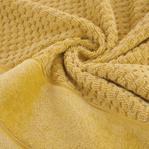 Ręcznik bawełniany FRIDA 70x140 cm kolor musztardowy