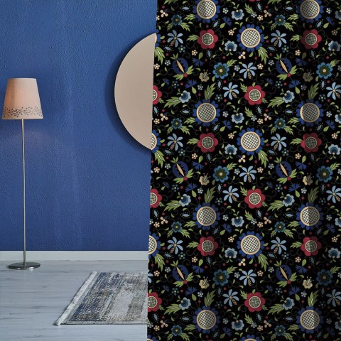 KASBI Tkanina dekoracyjna NINA WODOODPORNA, 160cm, kolor 006 czarny D00179/NIW/006/160000/1