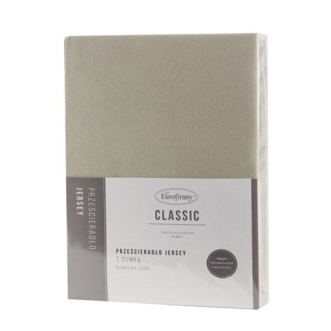 PRZEŚCIERADŁO JERSEY3 160 X 200 CM BEŻOWY