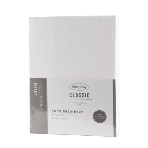 PRZEŚCIERADŁO JERSEY3 180 X 200 CM KREMOWY