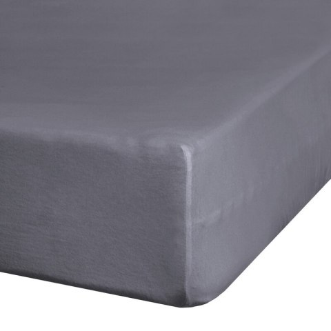 PRZEŚCIERADŁO JERSEY3 90 X 200 CM CIEMNOSTALOWY