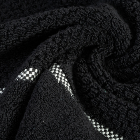 Ręcznik CALEB z bawełny frotte 70x140 cm kolor czarny