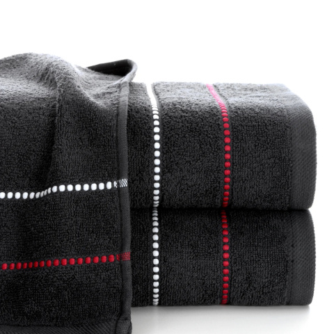 Ręcznik bawełniany SUZI 30x50 cm kolor czarny