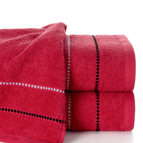 Ręcznik bawełniany SUZI 50x90 cm kolor czerwony
