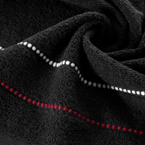 Ręcznik bawełniany SUZI 70x140 cm kolor czarny