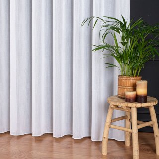 Firanka fantazyjna z ołowianką na metry 596066 wysokość 350 cm kolor biały