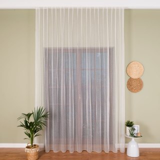 Firanka fantazyjna z ołowianką na metry 475033 wysokość 300 cm kolor biały