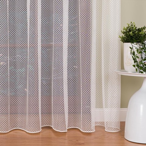 Firanka fantazyjna z ołowianką, wysokość 300cm, kolor 002 off white 475033/OLO/002/000300/1